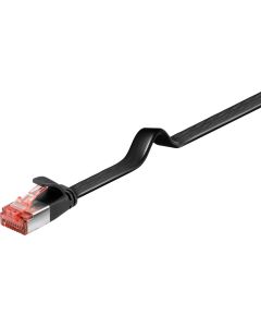 Cavo patch piatto CAT 6, U/FTP, nero