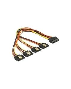 DeLOCK Kabel SATA 15Pin Stecker > 4x SATA 15Pin Buchse