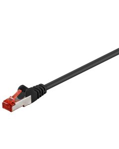 Cavo patch CAT 6, S/FTP (PiMF), nero