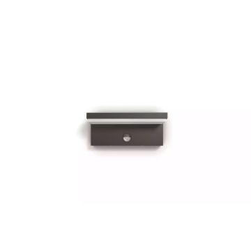 Philips myGarden Wandleuchte Bustan, 1000 lm, Anthrazit + Sensor-146902