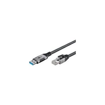 goobay Ethernet-Kabel USB-A 3.2 Gen1 Stecker > RJ-45 Stecker, LAN-Adapter-50096