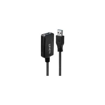 Lindy USB 3.2 Gen 1 Aktivverlängerungskabel, USB-A Stecker > USB-A Buchse-50753