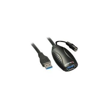 Lindy USB 3.2 Gen 1 Aktivverlängerungskabel, USB-A Stecker > USB-A Buchse-50761
