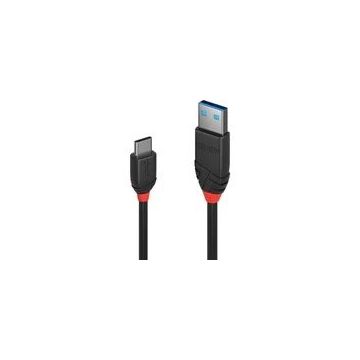 Lindy USB 3.2 Gen 2 Kabel Black Line, USB-A Stecker > USB-C Stecker-50879