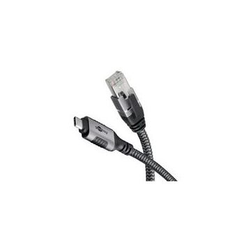 goobay Ethernet-Kabel USB-C 3.2 Gen1 Stecker > RJ-45 Stecker, LAN-Adapter-51243