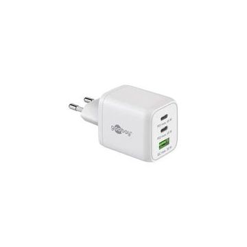 goobay USB-C Schnellladegerät Nano, PD, GaN, 65 Watt-51918