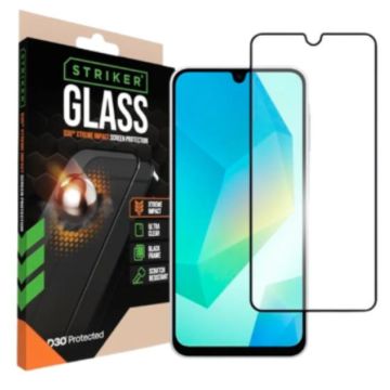 Striker D3O Gehärtetes Glass Edge To Edge Displayschutzfolie Samsung Galaxy A16 4G/5G/A26 5G