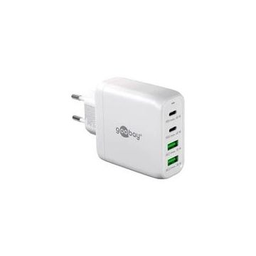 goobay USB-C Multiport-Schnellladegerät, PD, GaN, 68 Watt-62586