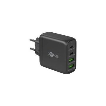 goobay USB-C Multiport-Schnellladegerät, PD, GaN, 68 Watt-63192
