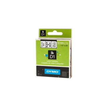 DYMO Beschriftungsband D1 Schwarz auf Weiss-87361