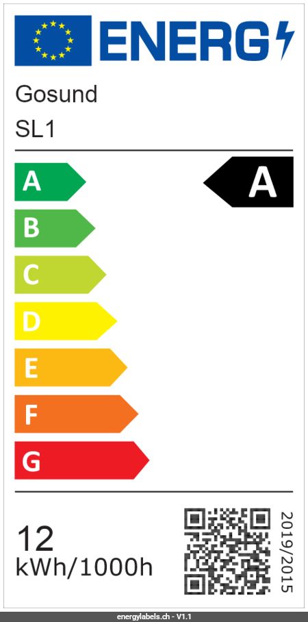 Energieetikette anzeigen