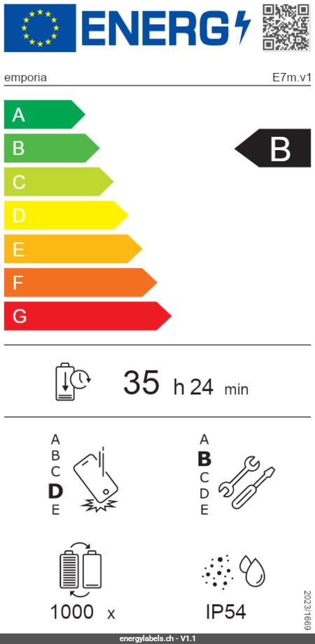 Afficher l'étiquette-énergie