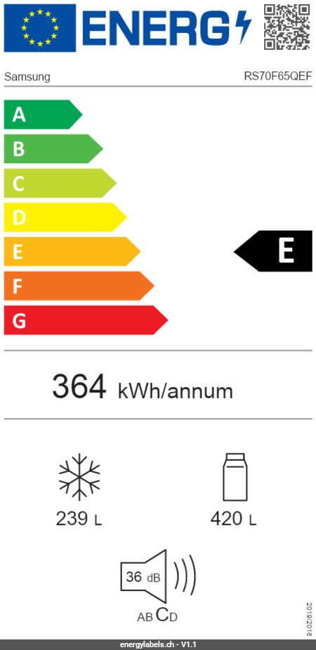 Energieetikette anzeigen