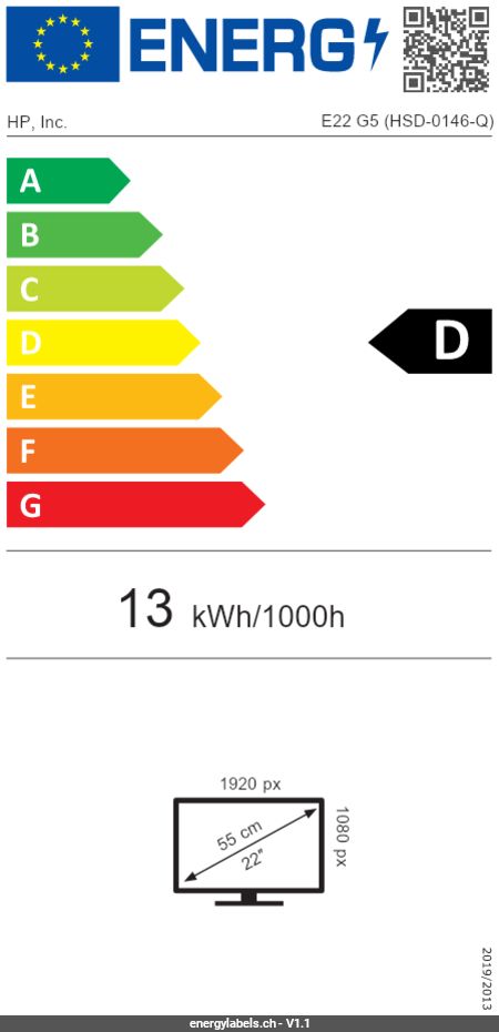 Afficher l'étiquette-énergie