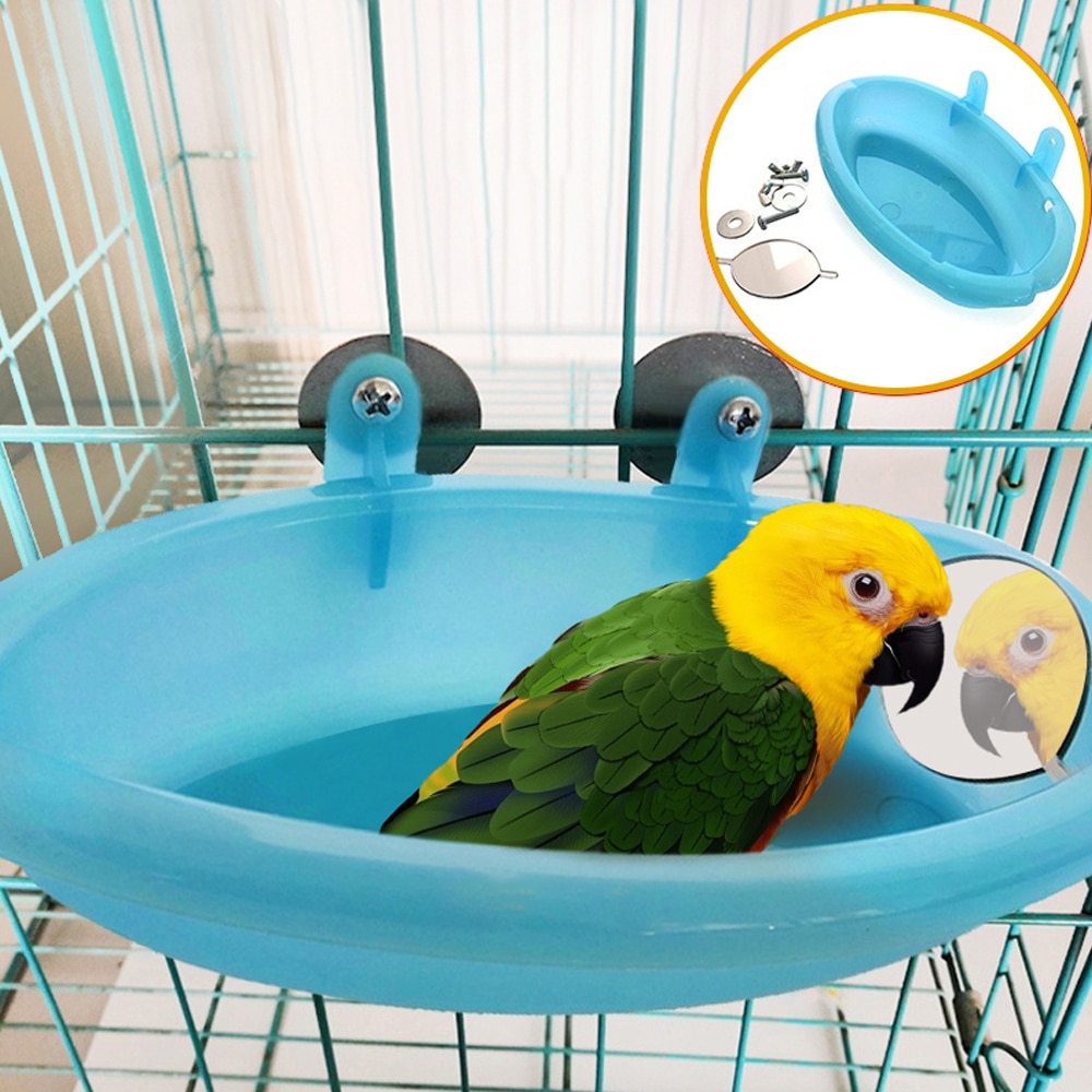 Vogelbadewanne mit Spiegel (Blau) ultimus.ch