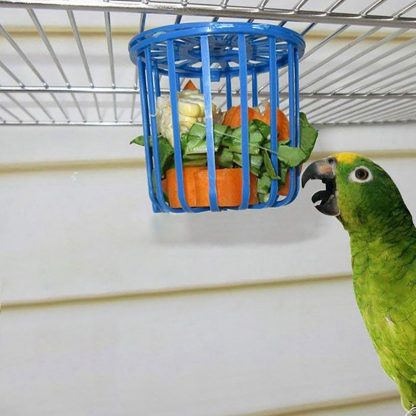 Futterkorb zum Einhängen im Vogelkäfig - Obst- & Gemüsespender für Vögel