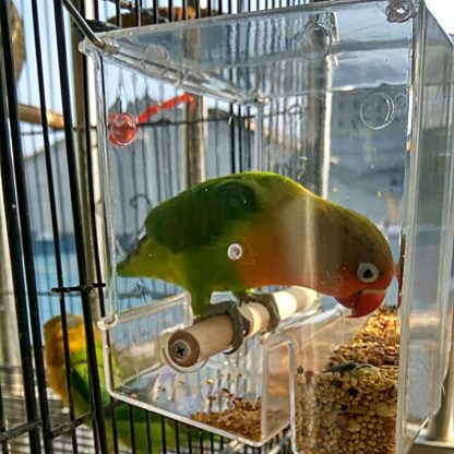 Auslaufsicherer Futterbehälter für Vögel