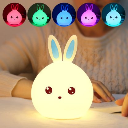 Niedliches Kaninchen LED-Nachtlicht