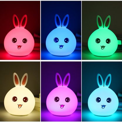 Niedliches Kaninchen LED-Nachtlicht
