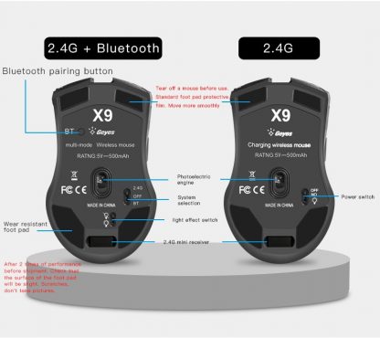 Computer Maus Bluetooth + 2.4 Ghz Wireless