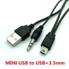 USB/3,5mm_AUX zu Mini-USB