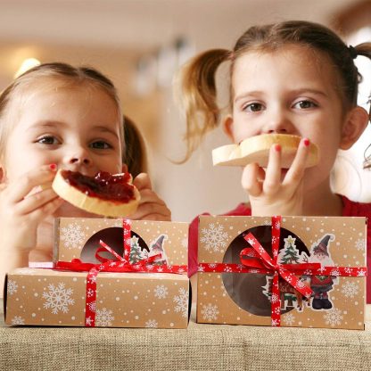 6 Weihnachtsverpackungen für Kekse, Gebäck oder Pralinen
