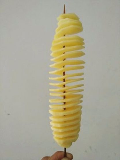 Eleganter Spiralschneider aus rotem Edelstahl