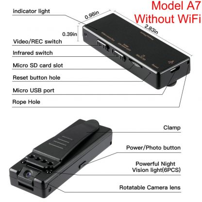 Mini WiFi HD-Camcorder mit Nachtsicht
