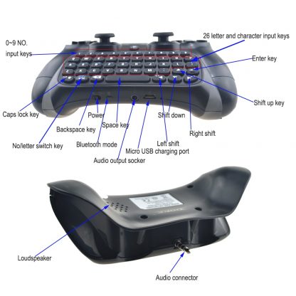 PS4 Bluetooth Wireless Keyboard