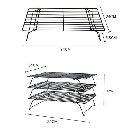 Mehrschichtiges Kühlgitter aus Metall