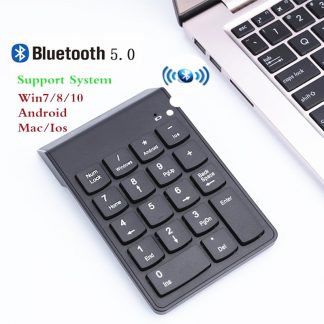 Schwarze Bluetooth Tastatur mit Nummern