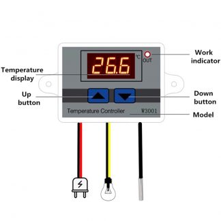 Digitaler Temperaturregler W3001