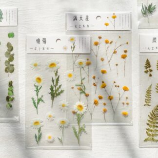 12-Designs / Pflanzen Deko-Aufkleber Set