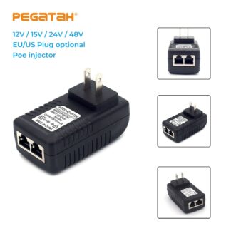 PoE-Injektor 12V,15V,24V,48V / EU,US,UK