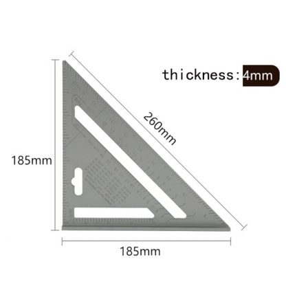 7/12 Zoll Aluminium Dreieck-Winkelmesser