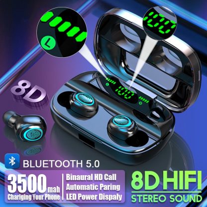 TWS Bluetooth 5.0 Ohrhörer 3500mAh