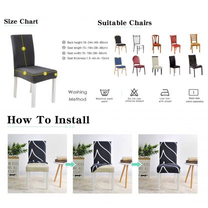 Elastische Spandex Stuhl-Bezüge