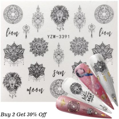 Nagelsticker-Set verschiedene Motive