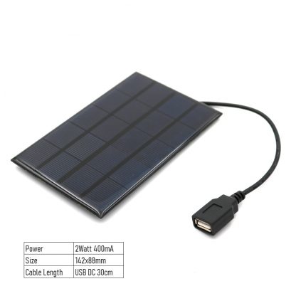 DC/Solar-Panel Micro-USB 400mA 5V/2W