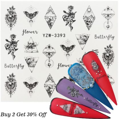 Nagelsticker-Set verschiedene Motive