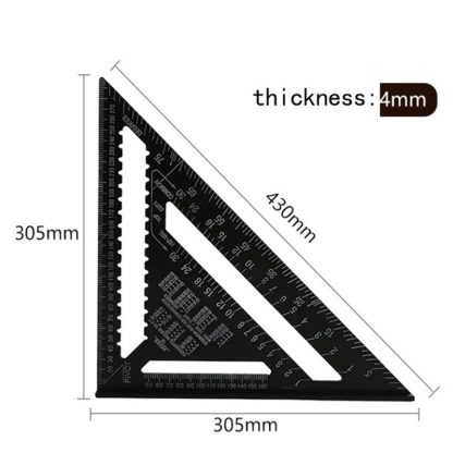 7/12 Zoll Aluminium Dreieck-Winkelmesser