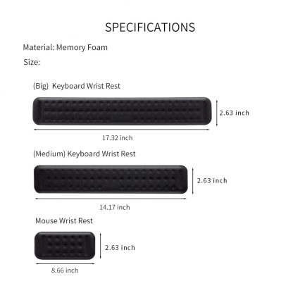 Ergonomisches Pad für Maus und Tastatur