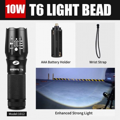 SHENYU LED-Taschenlampe 1000-2000 Lumen