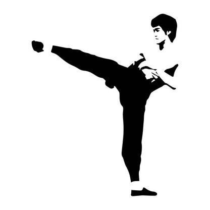 Bruce Lee Aufkleber 10,5 x 13 cm