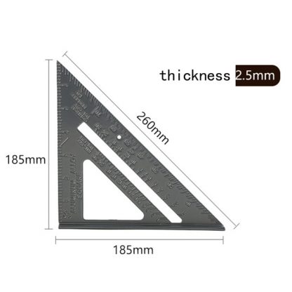 7/12 Zoll Aluminium Dreieck-Winkelmesser