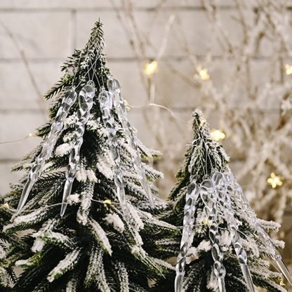 Eiszapfen Weihnachtsbaum Dekoration