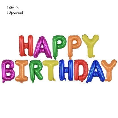 Happy Birthday / Ballon-Buchstaben/Satz