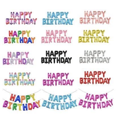 Happy Birthday / Ballon-Buchstaben/Satz