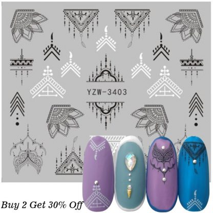 Nagelsticker-Set verschiedene Motive