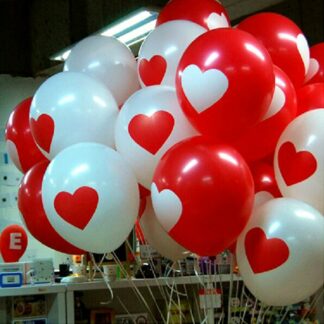 10 Stck.-Set Ballons Liebe / Herz 12”